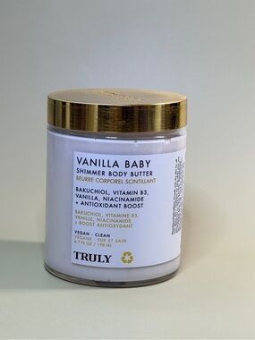 TRULY Vanilla Baby Shimmer Body Butter — White & Gold